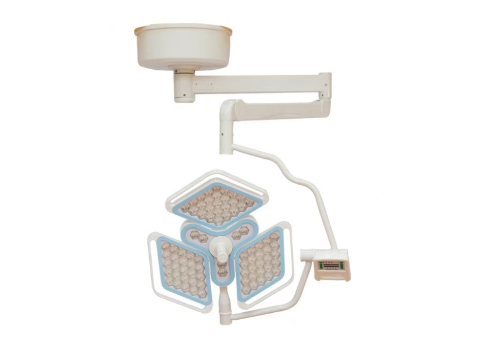 Three-petaled single-head shadowless lamp