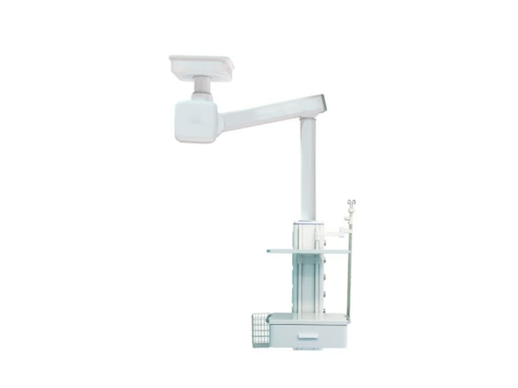 Tilt arm lifting electric surgical tower